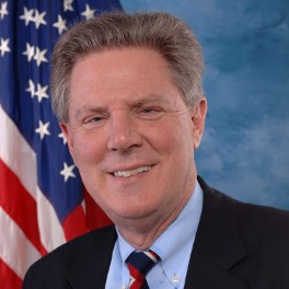Frank Pallone headshot with American flag in the background