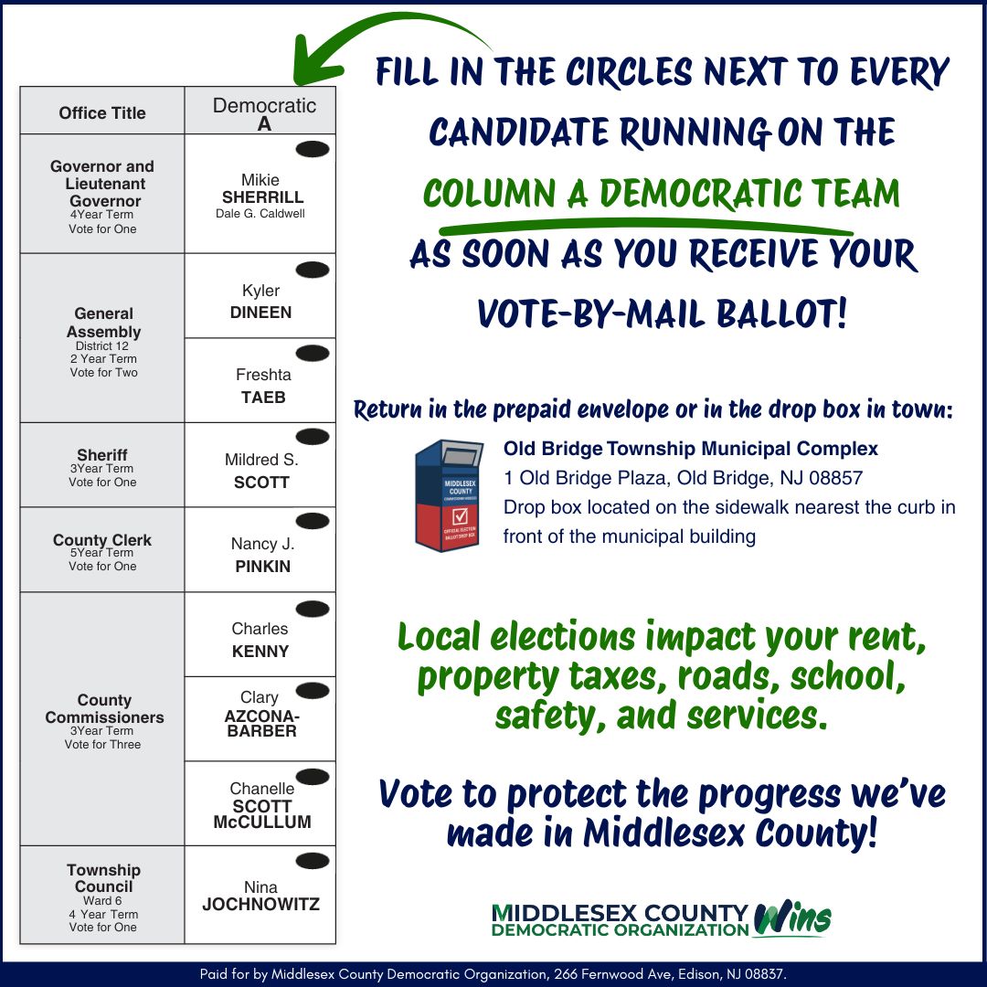 2025 Vote By Mail – Old Bridge W6