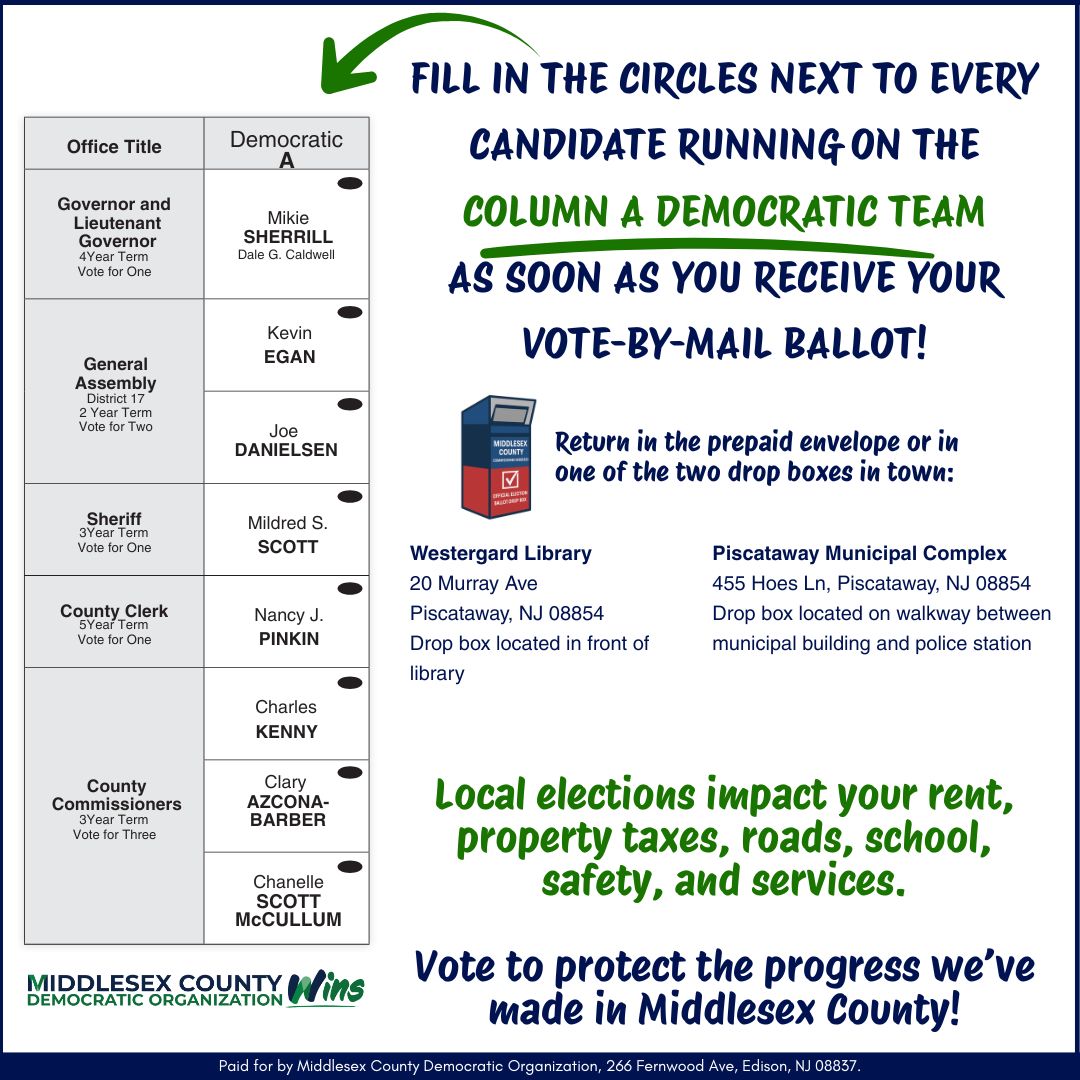 2025 Vote By Mail – Piscataway