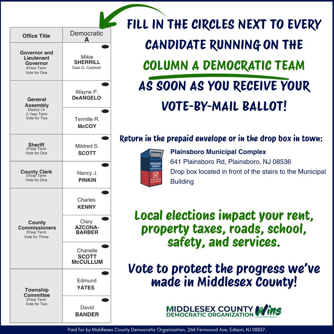 2025 Vote By Mail – Plainsboro