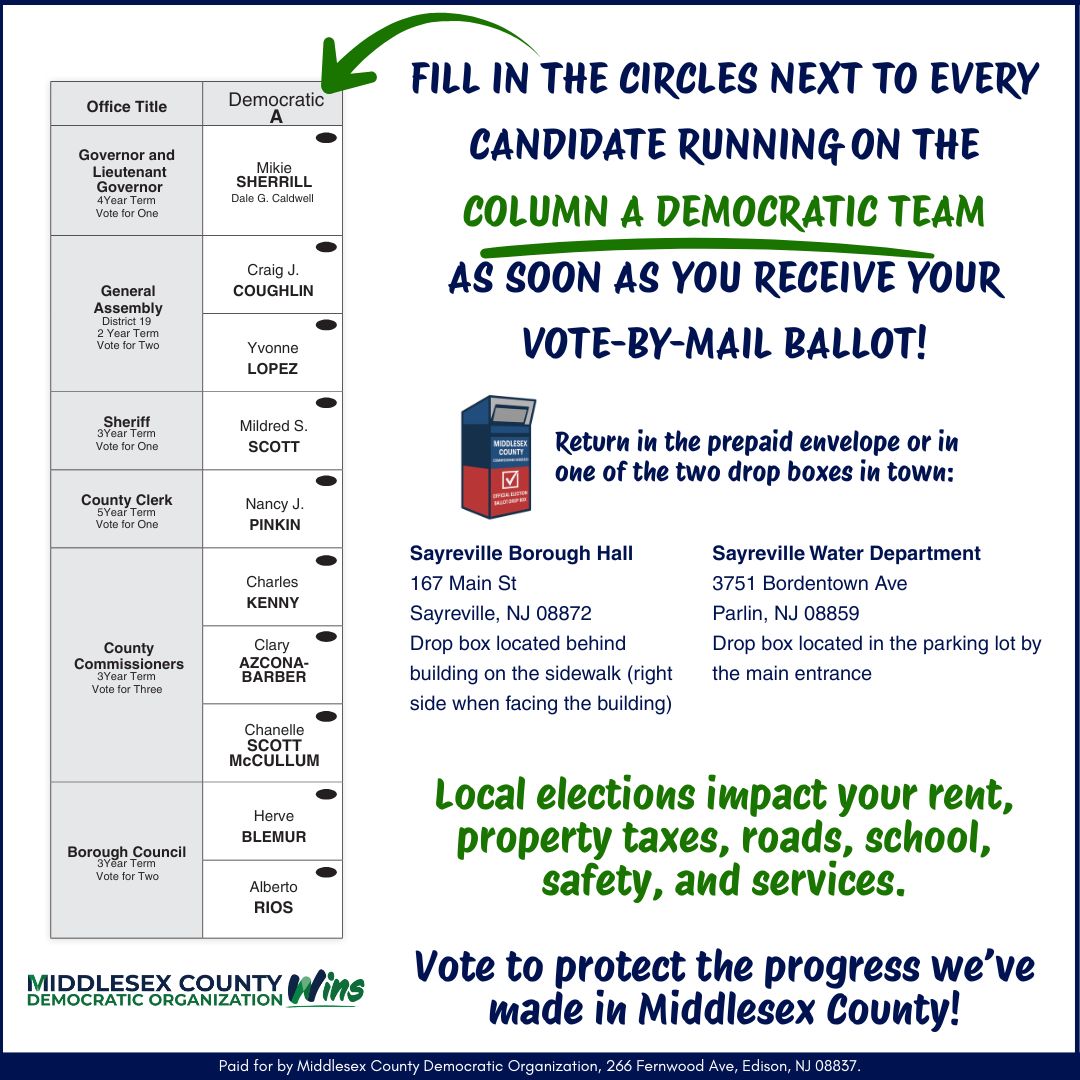 2025 Vote By Mail – Sayreville