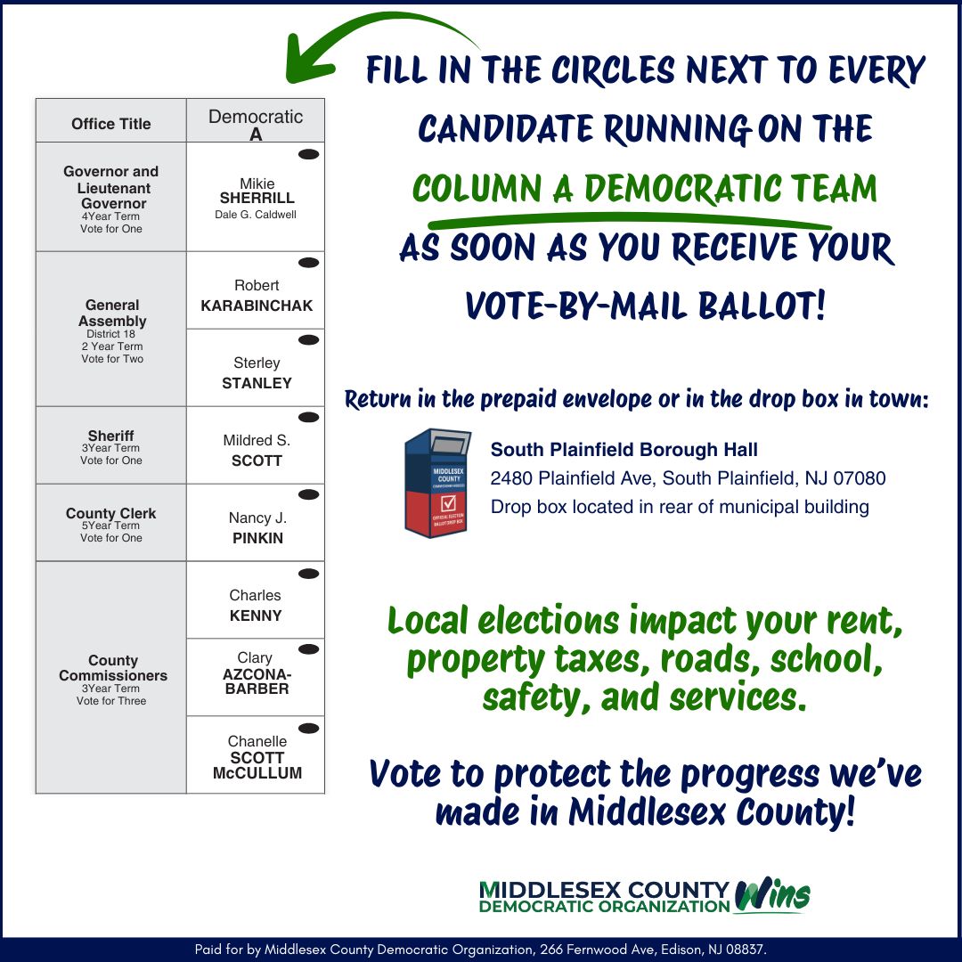 2025 Vote By Mail – South Plainfield