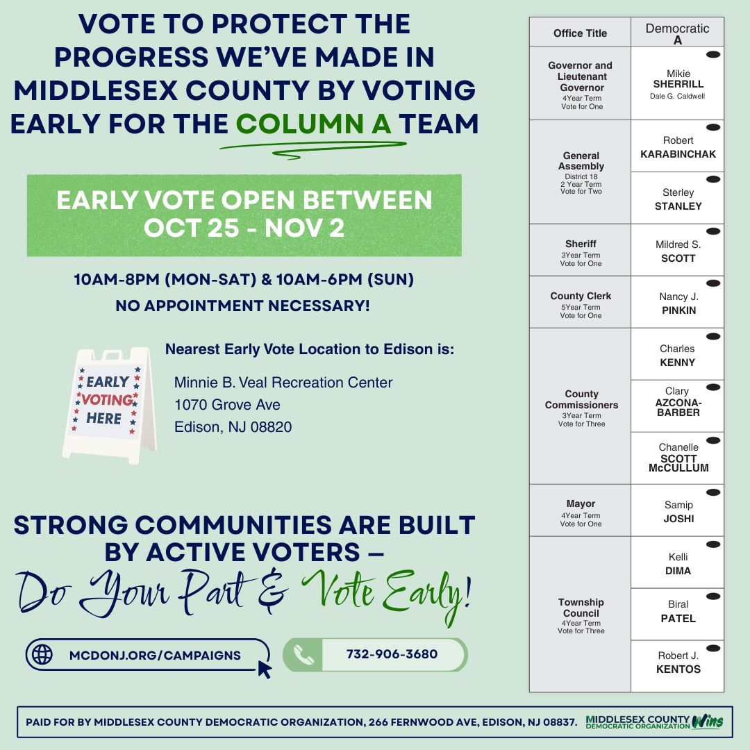 2025 Early Voting – Edison