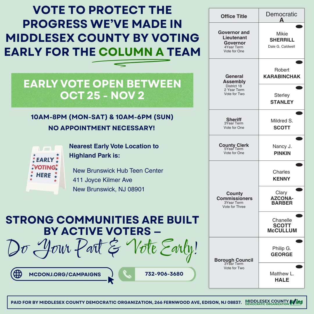 2025 Early Voting – Highland Park