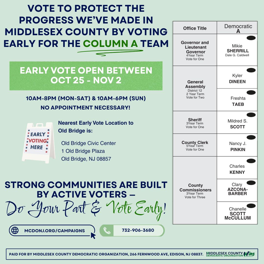 2025 Early Voting – Old Bridge W5