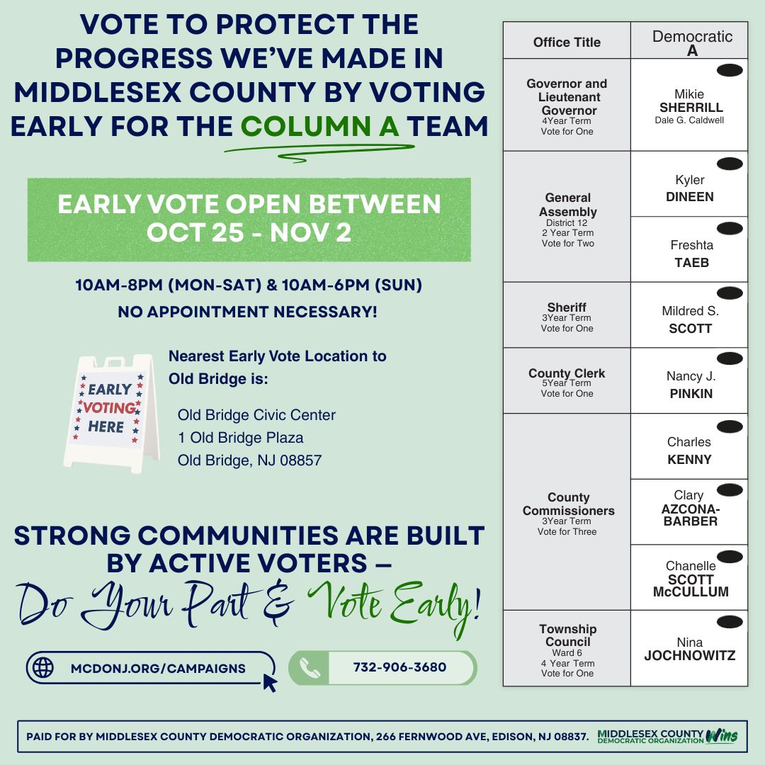 2025 Early Voting – Old Bridge W6